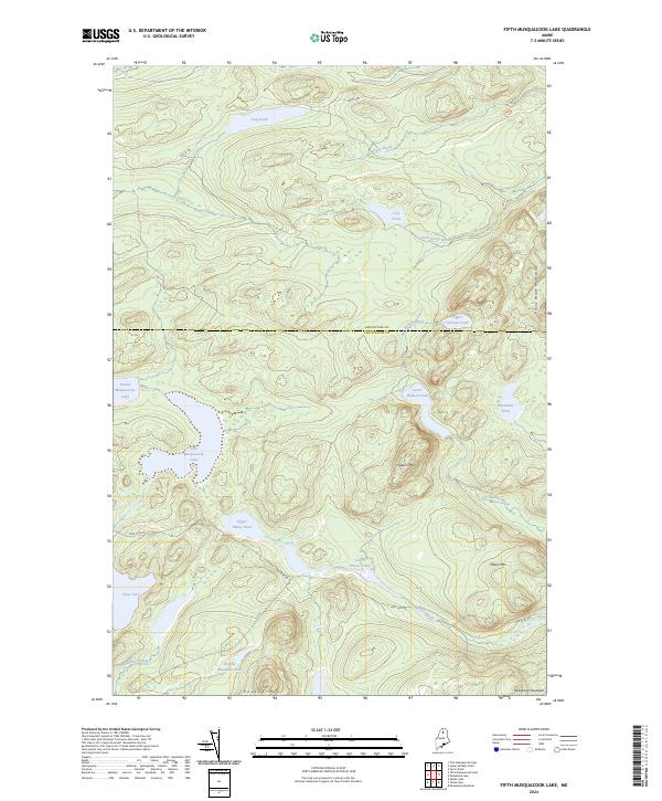 Fifth Musquacook Lake, ME — USGS 7.5-minute topo (2024)