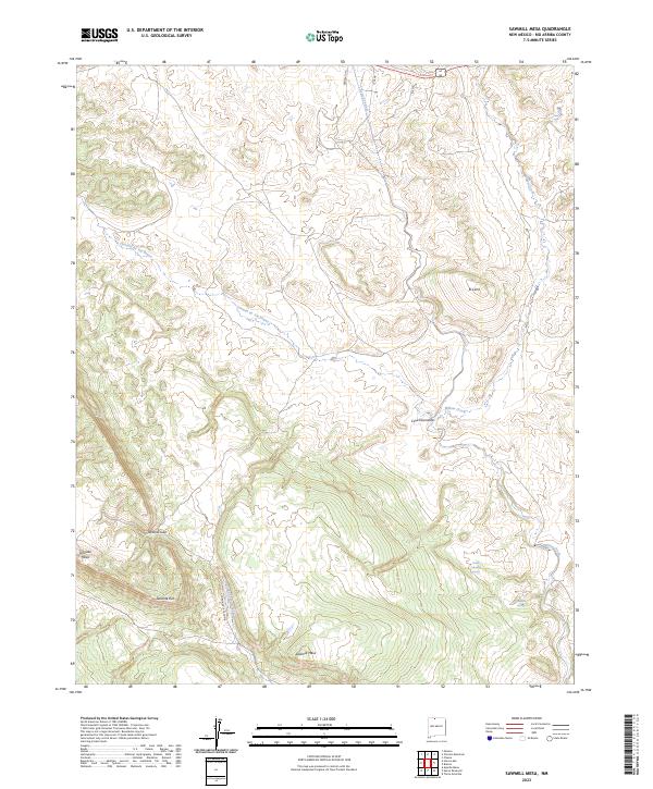 Sawmill Mesa, NM — USGS 7.5-minute topo (2023)