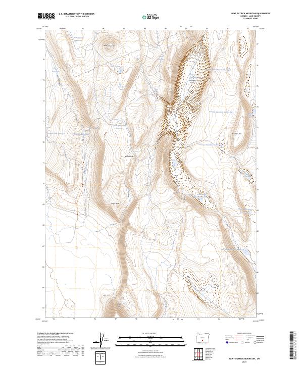 Saint Patrick Mountain, OR — USGS 7.5-minute topo (2024)