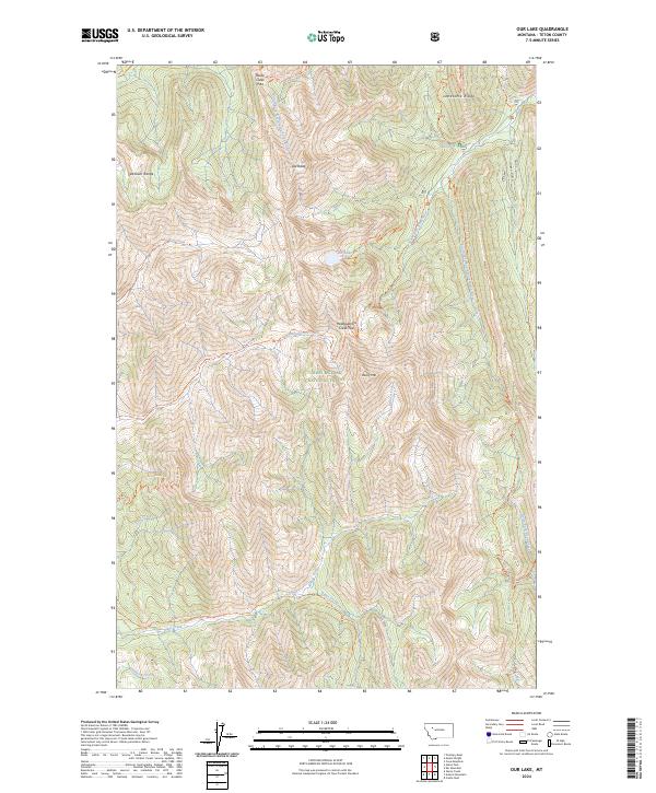 Our Lake, MT — USGS 7.5-minute topo (2024)
