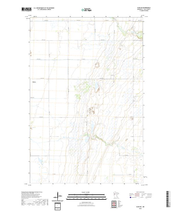 Ulen SW, MN — USGS 7.5-minute topo (2022)