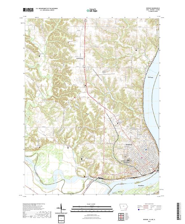 Keokuk, IA-MO-IL — USGS 7.5-minute topo (2022)