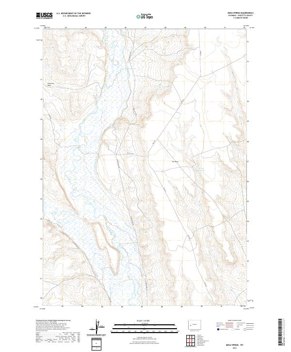 Mesa Spring, WY — USGS 7.5-minute topo (2021)