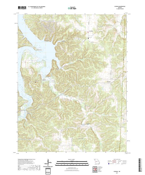 Iconium, MO — USGS 7.5-minute topo (2021)