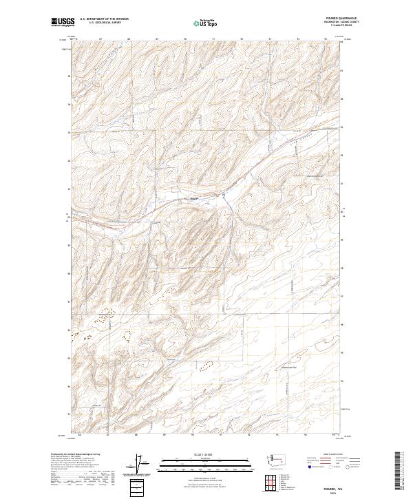 Pizarro, WA — USGS 7.5-minute topo (2023)