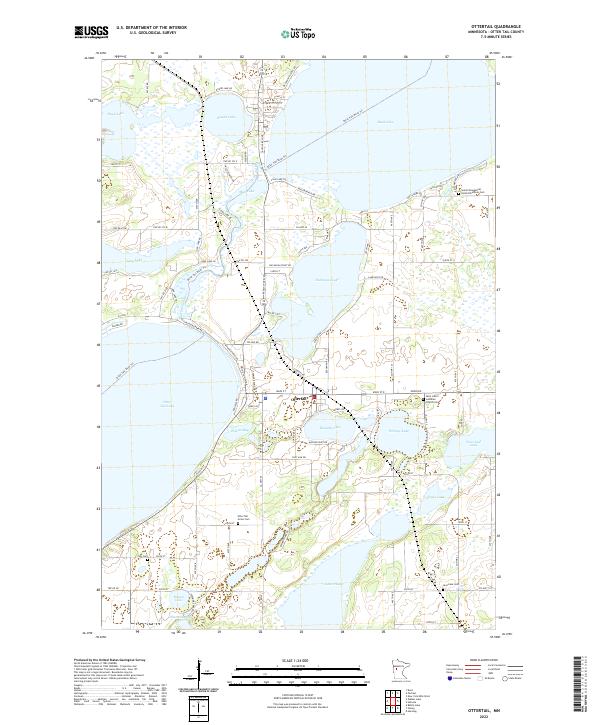 Ottertail, MN — USGS 7.5-minute topo (2022)