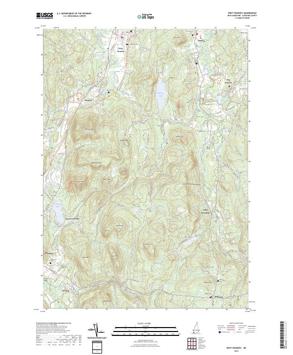 West Swanzey, NH — USGS 7.5-minute topo (2024)