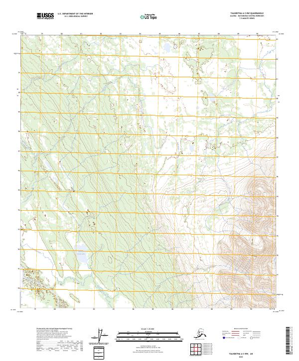 Talkeetna A-3 NW, AK — USGS 7.5-minute topo (2023)