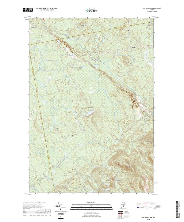The Horseback, ME — USGS 7.5-minute topo (2024)