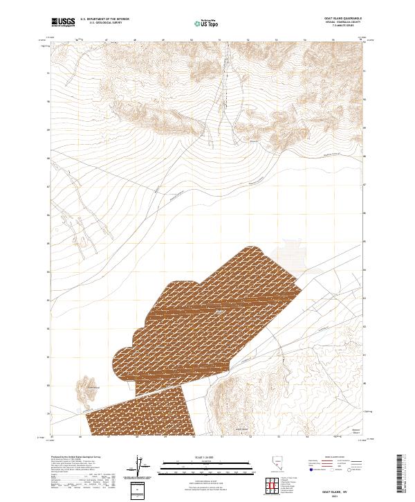 Goat Island, NV — USGS 7.5-minute topo (2021)