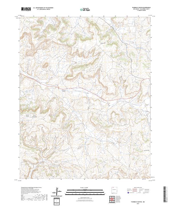 Fourmile Canyon, NM — USGS 7.5-minute topo (2023)