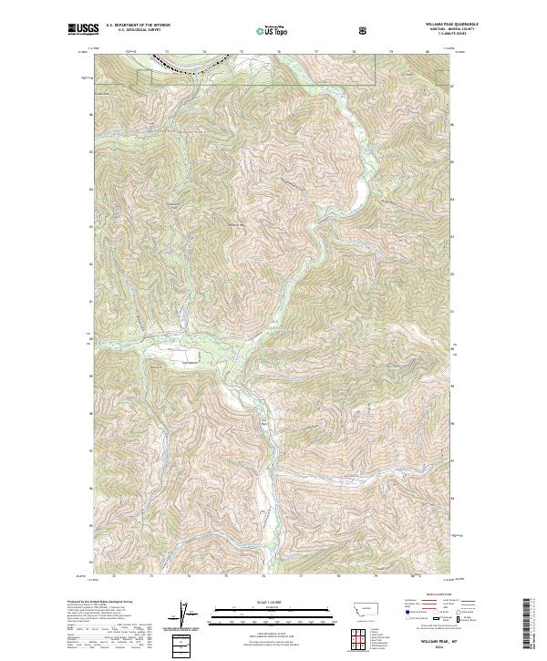 Williams Peak, MT — USGS 7.5-minute topo (2024)