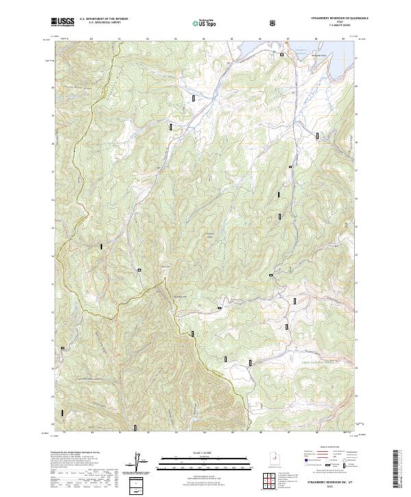 Strawberry Reservoir SW, UT — USGS 7.5-minute topo (2023)