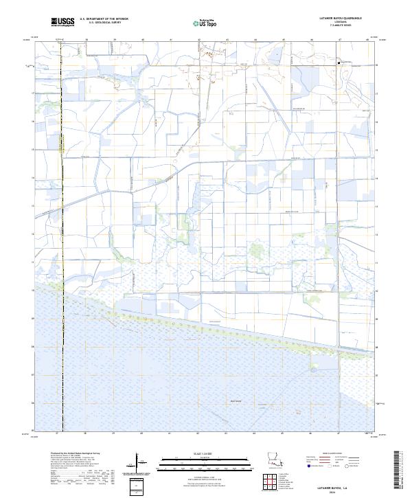Latanier Bayou, LA — USGS 7.5-minute topo (2024)