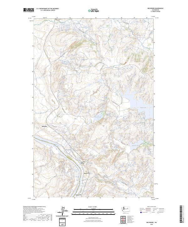 Belvedere, WA — USGS 7.5-minute topo (2023)