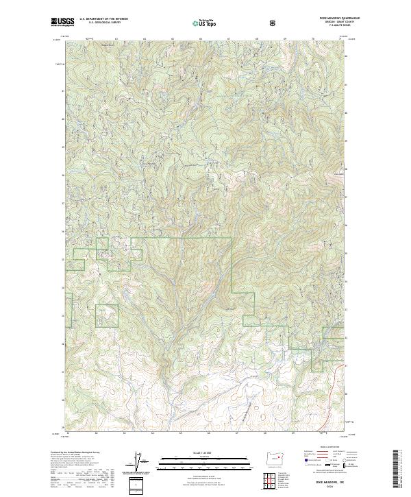 Dixie Meadows, OR — USGS 7.5-minute topo (2024)