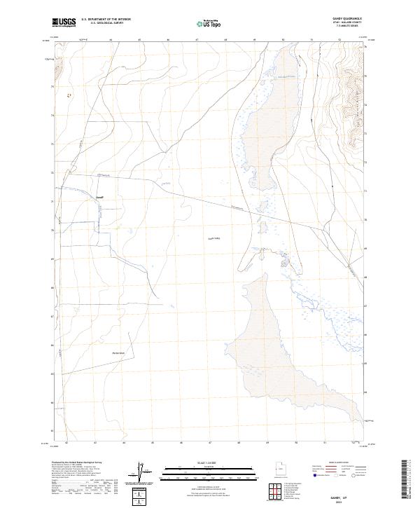 Gandy, UT — USGS 7.5-minute topo (2023)