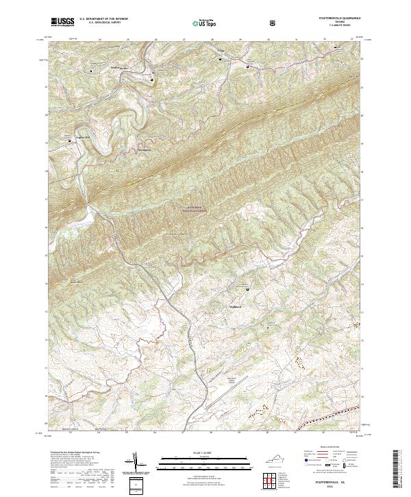 Staffordsville, VA — USGS 7.5-minute topo (2022)
