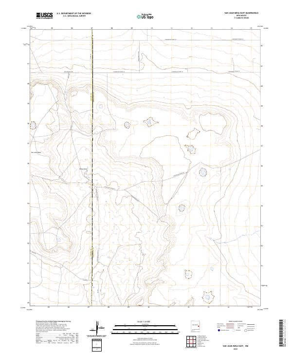 San Juan Mesa East, NM — USGS 7.5-minute topo (2023)