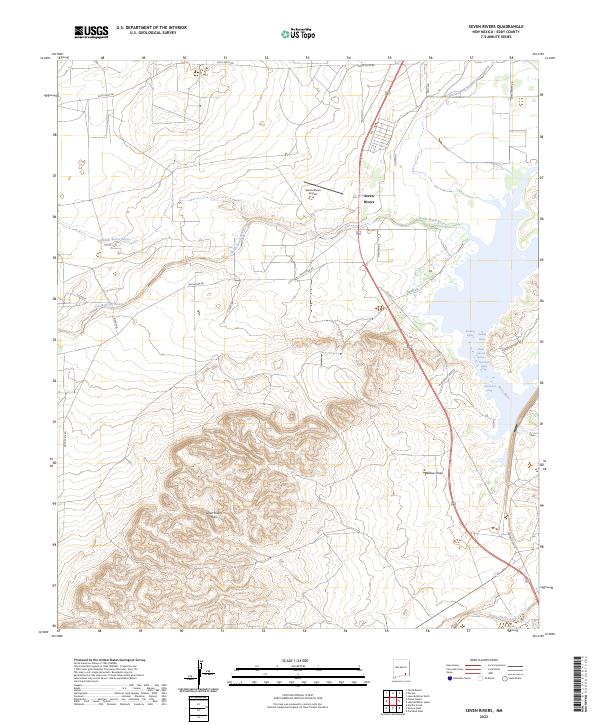Seven Rivers, NM — USGS 7.5-minute topo (2023)