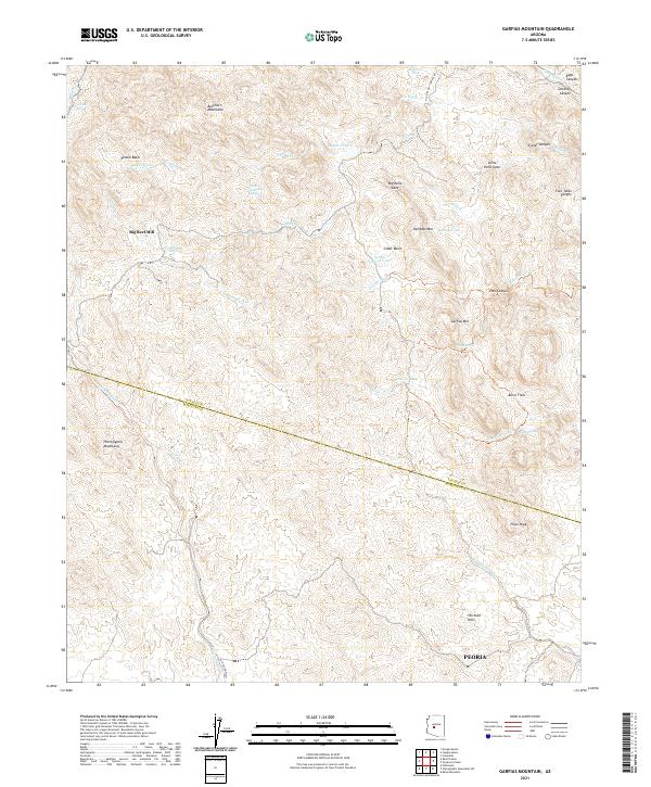 Garfias Mountain, AZ — USGS 7.5-minute topo (2021)
