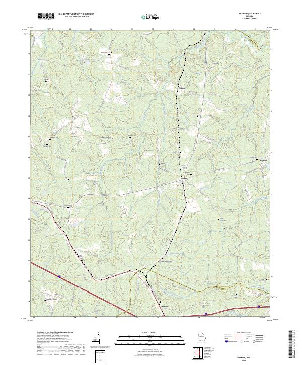 Sharon, GA — USGS 7.5-minute topo (2024)