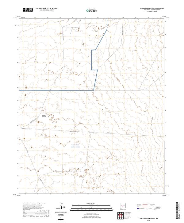 Cerro De La Campana SE, NM — USGS 7.5-minute topo (2023)
