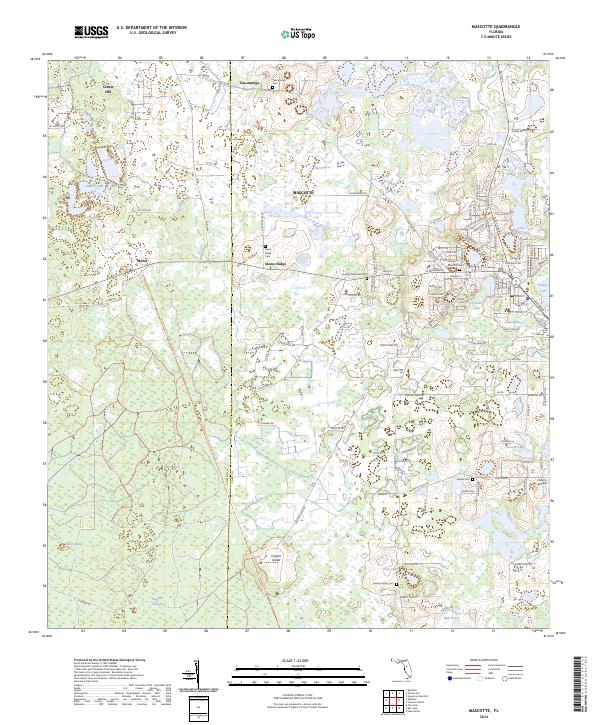 Mascotte, FL — USGS 7.5-minute topo (2024)