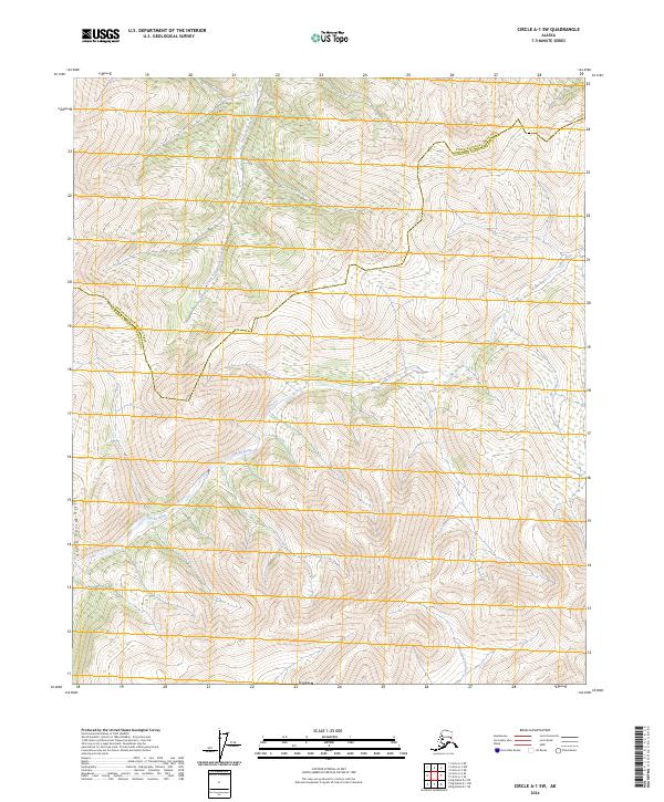 Circle A-1 SW, AK — USGS 7.5-minute topo (2024)