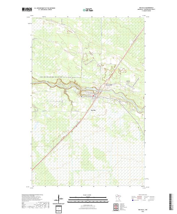 Big Falls, MN — USGS 7.5-minute topo (2022)