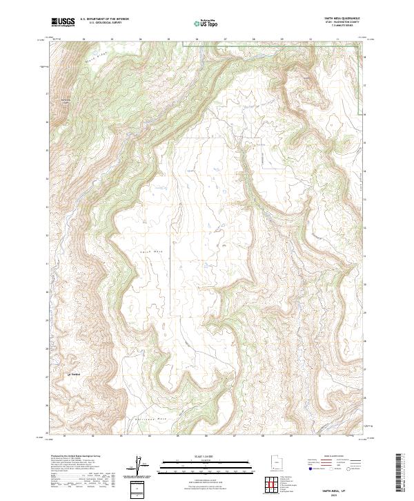 Smith Mesa, UT — USGS 7.5-minute topo (2023)