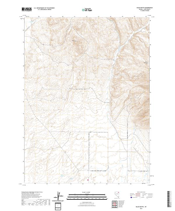 Black Butte, NV — USGS 7.5-minute topo (2021)