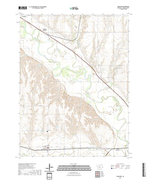 Stamford, NE — USGS 7.5-minute topo (2021)