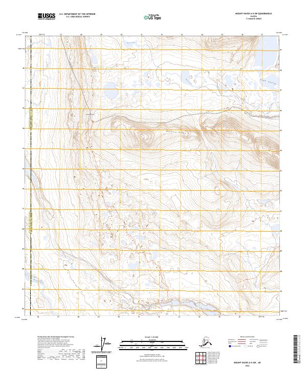 Mount Hayes A-5 SW, AK — USGS 7.5-minute topo (2024)