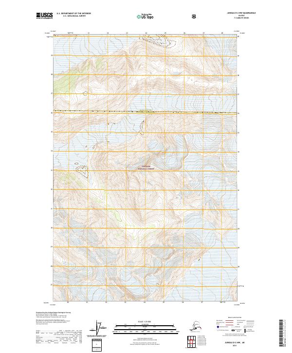 Juneau D-2 NW, AK — USGS 7.5-minute topo (2021)