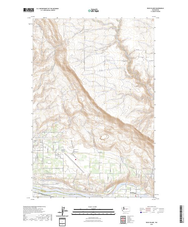 Rock Island, WA — USGS 7.5-minute topo (2023)