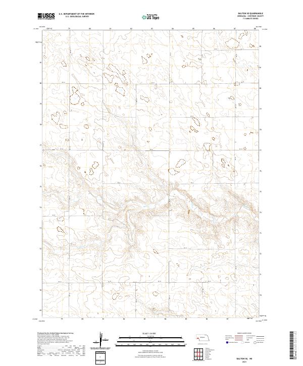 Dalton SE, NE — USGS 7.5-minute topo (2021)