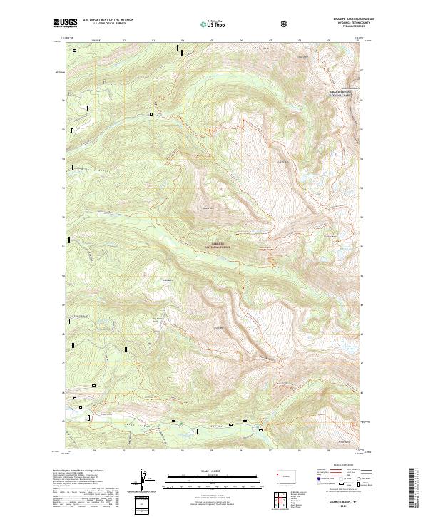 Granite Basin, WY — USGS 7.5-minute topo (2021)