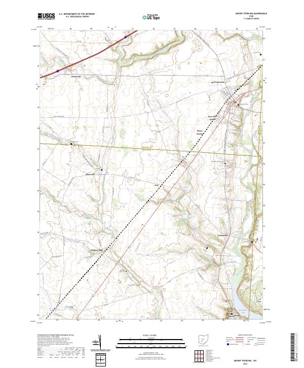 Mount Sterling, OH — USGS 7.5-minute topo (2023)