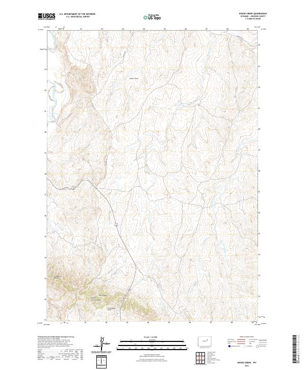 House Creek, WY — USGS 7.5-minute topo (2021)