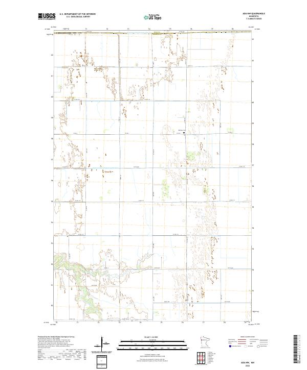 Ada NW, MN — USGS 7.5-minute topo (2022)