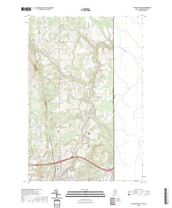 Houlton North, ME-NB — USGS 7.5-minute topo (2024)
