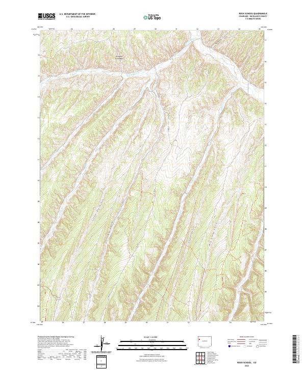 Rock School, CO — USGS 7.5-minute topo (2022)