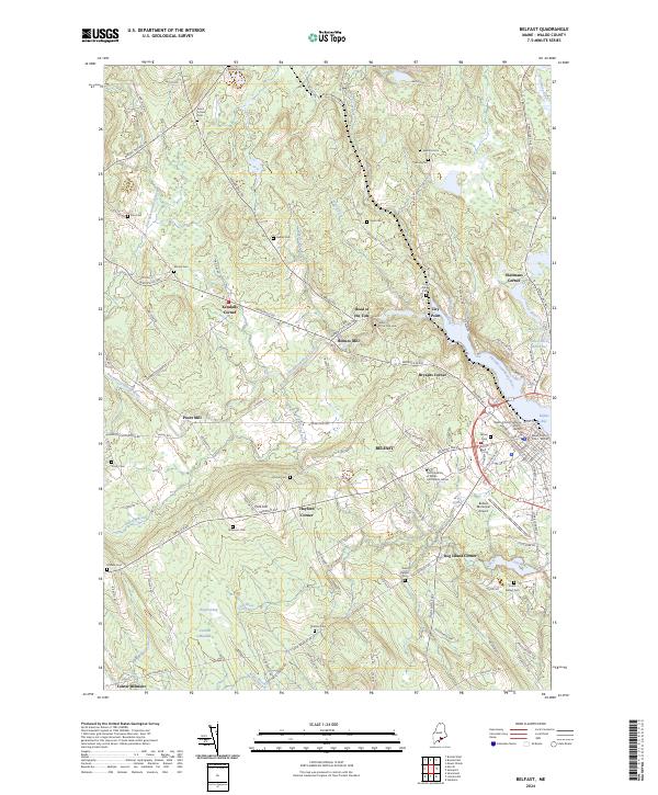 Belfast, ME — USGS 7.5-minute topo (2024)