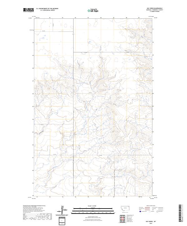Hay Creek, MT — USGS 7.5-minute topo (2024)