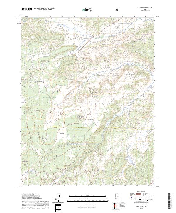 Asay Bench, UT — USGS 7.5-minute topo (2023)