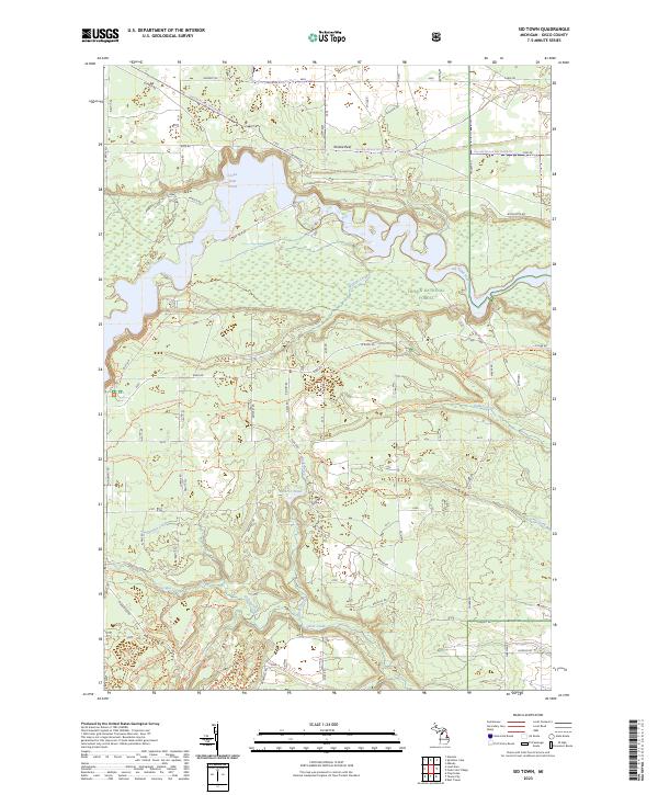 Sid Town, MI — USGS 7.5-minute topo (2023)