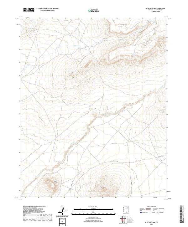 Star Mountain, AZ — USGS 7.5-minute topo (2021)