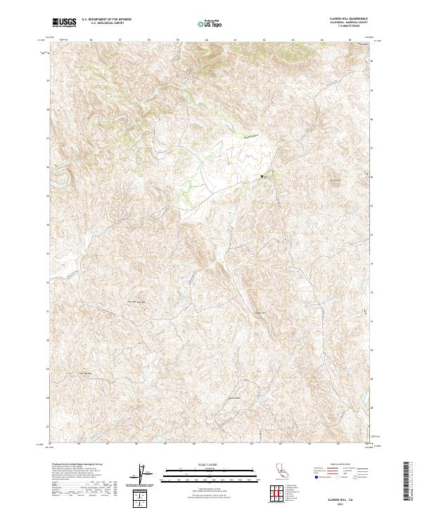 Illinois Hill, CA — USGS 7.5-minute topo (2021)
