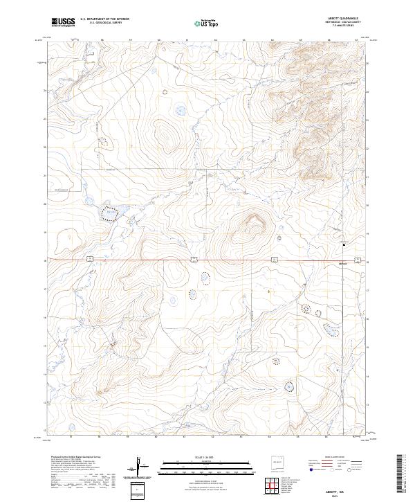 Abbott, NM — USGS 7.5-minute topo (2023)